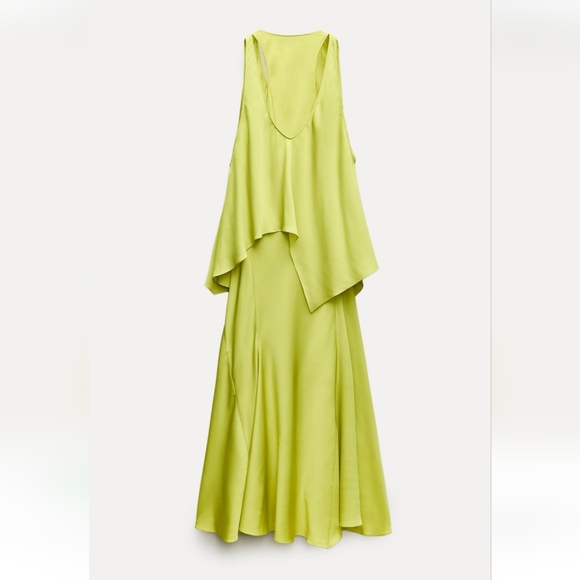 BNWT! Zara flowy dress with cape ZW collection - Picture 6 of 8
